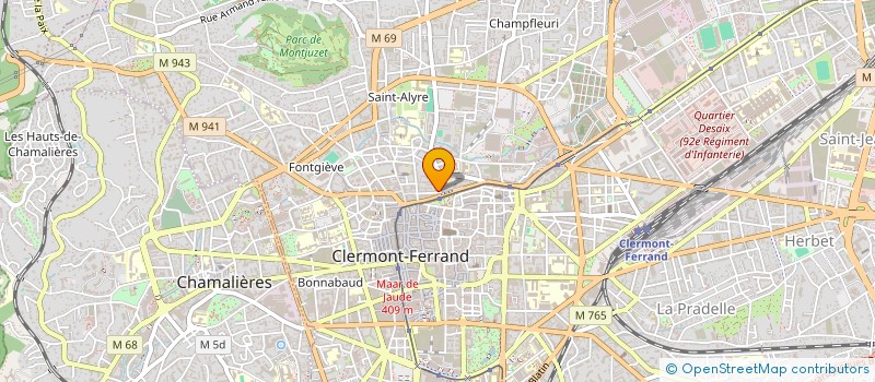 localisation de l'entreprise MONSIEUR RABIE JAAFRI  CLERMONT-FERRAND