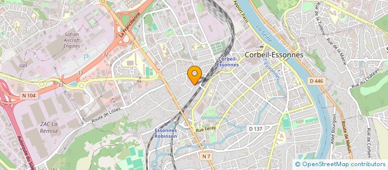 localisation de l'entreprise MONSIEUR RABII GHISLAT à CORBEIL-ESSONNES