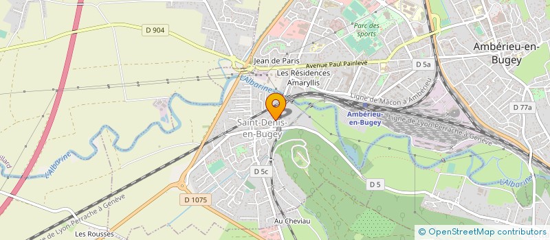 localisation de l'entreprise MONSIEUR RABIR TAARABTI  SAINT-DENIS-EN-BUGEY