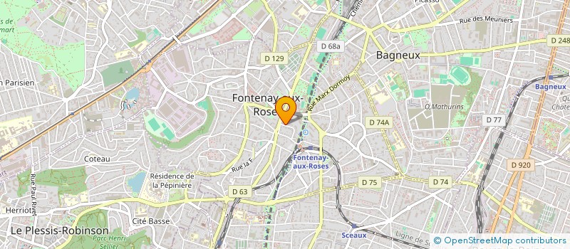 localisation de l'entreprise MONSIEUR RABLI HAMROUNI à FONTENAY-AUX-ROSES