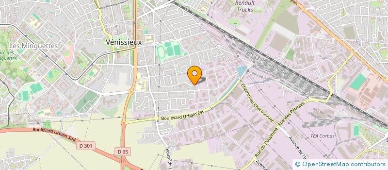 localisation de l'entreprise MONSIEUR RACHAD BOUDIS  VENISSIEUX