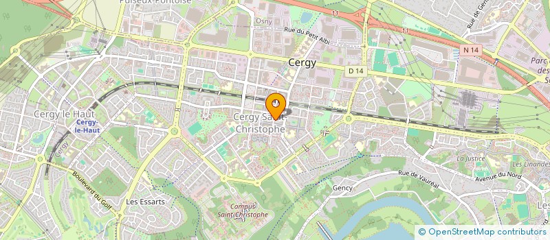 localisation de l'entreprise MONSIEUR RACHED BEN MILED  CERGY