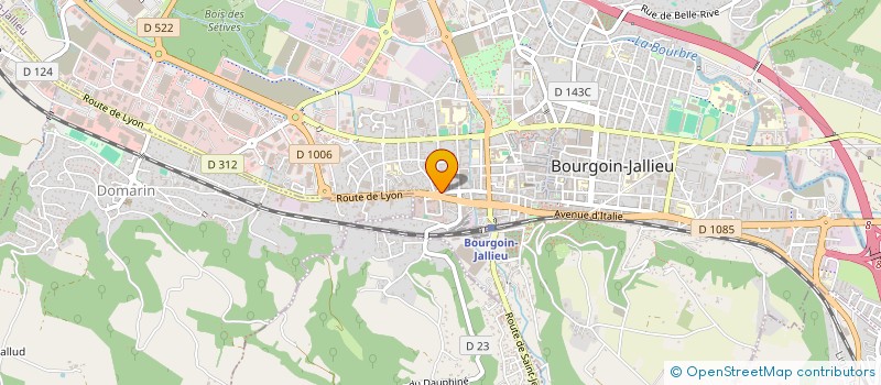 localisation de l'entreprise MONSIEUR RACHED JENNI  BOURGOIN-JALLIEU