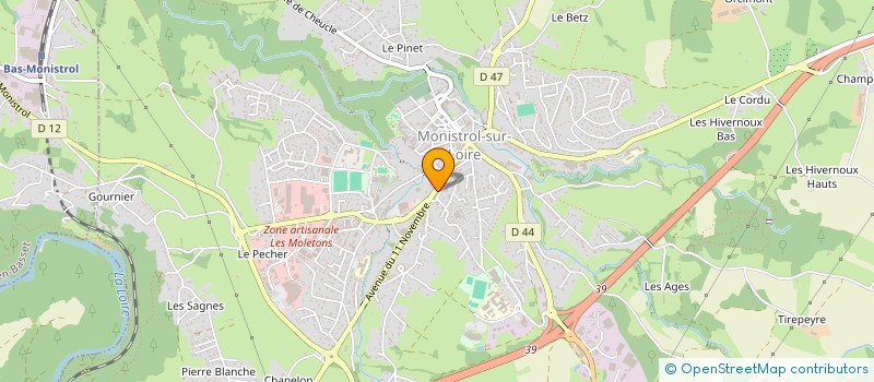 localisation de l'entreprise MONSIEUR RACHEL COLOMBET  MONISTROL-SUR-LOIRE