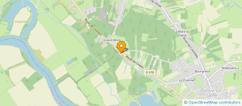 localisation de l'entreprise MONSIEUR RACHEL DARD  OUROUX-SUR-SAONE