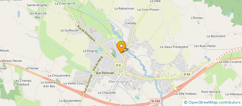 localisation de l'entreprise MONSIEUR RACHEL RAULT à MERDRIGNAC