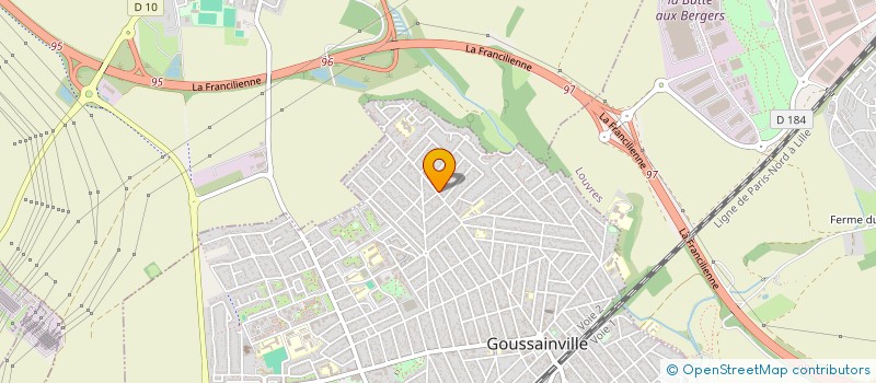 localisation de l'entreprise MONSIEUR RACHID ABADA  GOUSSAINVILLE