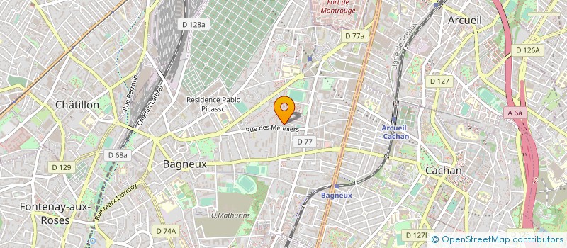localisation de l'entreprise MONSIEUR RACHID ABDELALI à BAGNEUX