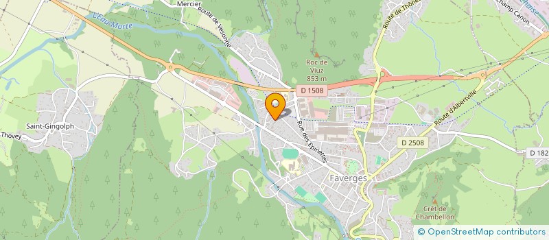 localisation de l'entreprise MONSIEUR RACHID ABDELGHAFOUR  FAVERGES-SEYTHENEX