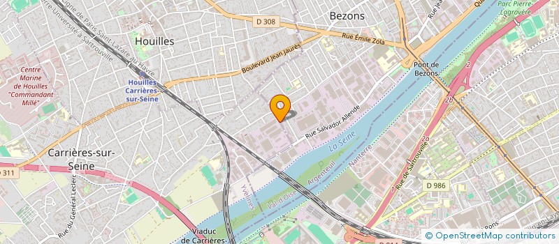 localisation de l'entreprise MONSIEUR RACHID ABDI  BEZONS