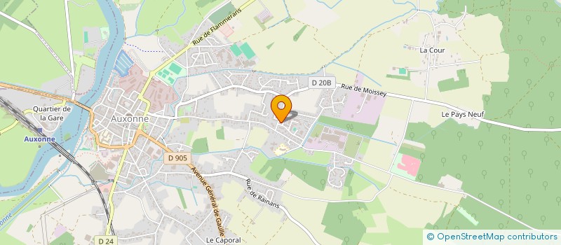 localisation de l'entreprise MONSIEUR RACHID ACHRAA  AUXONNE