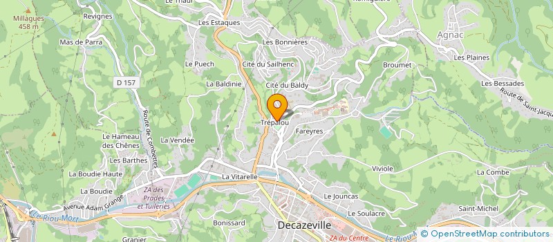 localisation de l'entreprise MONSIEUR RACHID ADRAR  DECAZEVILLE