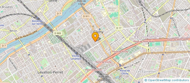 localisation de l'entreprise MONSIEUR RACHID AIT KERROUM à CLICHY