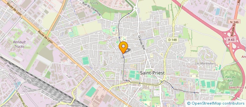 localisation de l'entreprise MONSIEUR RACHID AIT MESSAOUD  SAINT-PRIEST