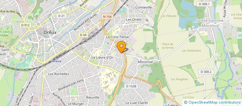 localisation de l'entreprise MONSIEUR RACHID AKLALOUCHI à DREUX