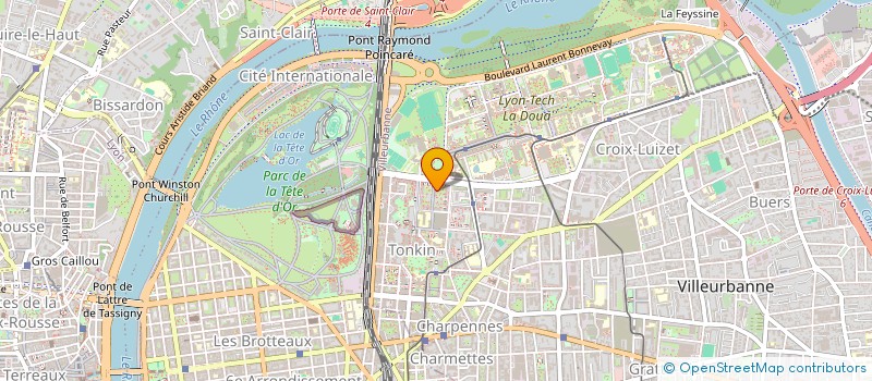 localisation de l'entreprise MONSIEUR RACHID AKZAZ  VILLEURBANNE