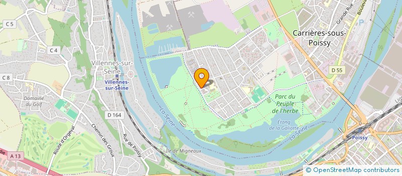 localisation de l'entreprise MONSIEUR RACHID ALLALI  CARRIERES-SOUS-POISSY