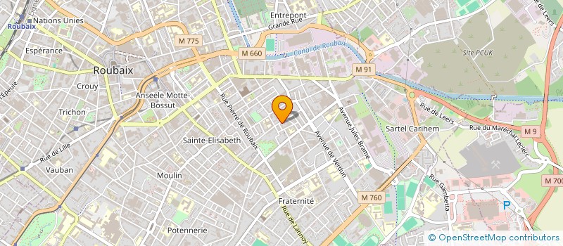 localisation de l'entreprise MONSIEUR RACHID ALOUACHE  ROUBAIX