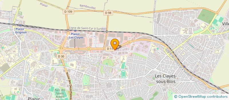 localisation de l'entreprise MONSIEUR RACHID AMAKRANE  LES CLAYES-SOUS-BOIS