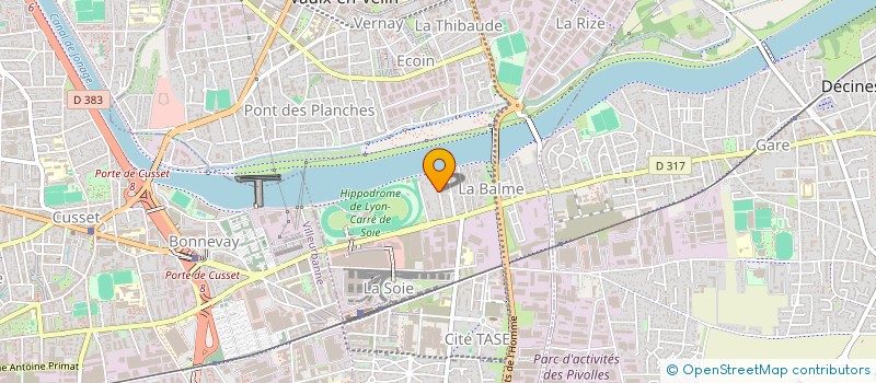 localisation de l'entreprise MONSIEUR RACHID AMROUCH  VAULX-EN-VELIN