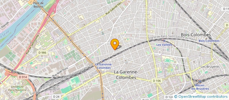 localisation de l'entreprise MONSIEUR RACHID AMZAL  LA GARENNE-COLOMBES