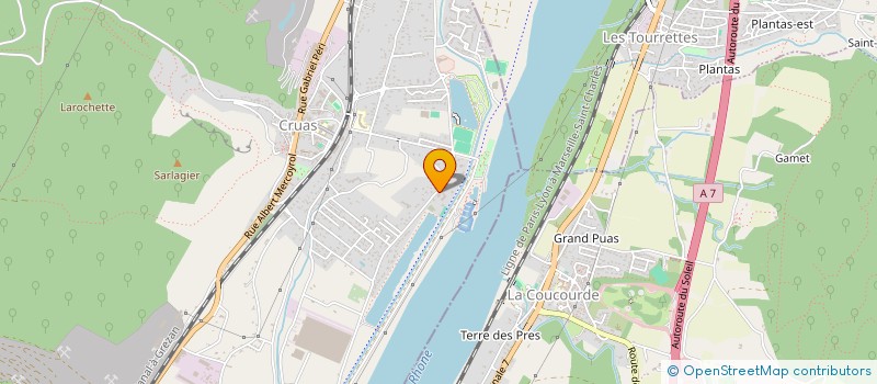 localisation de l'entreprise MONSIEUR RACHID ARFI  CRUAS