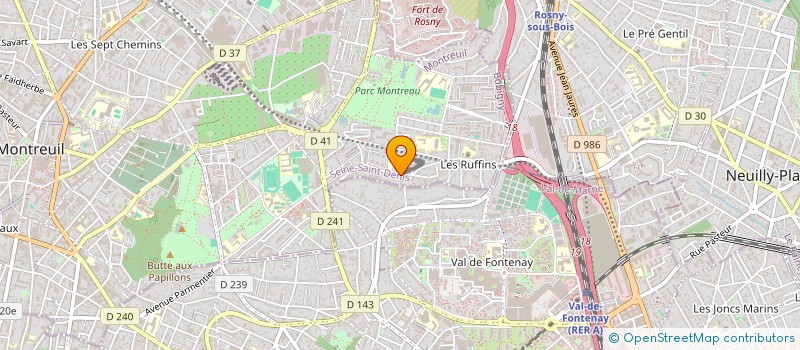localisation de l'entreprise MONSIEUR RACHID ARROUF à MONTREUIL