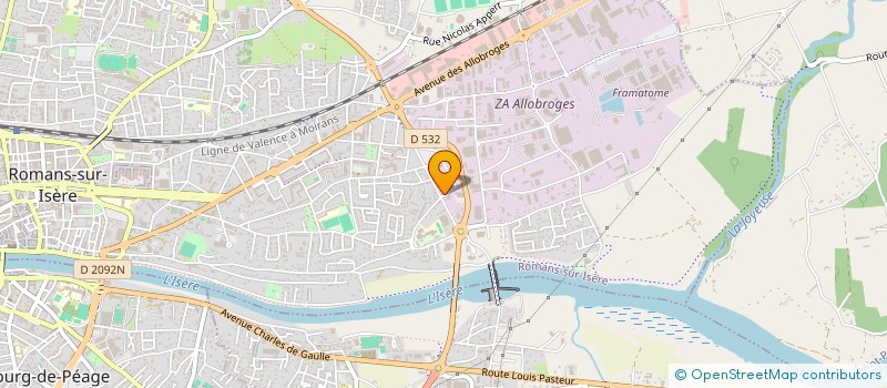 localisation de l'entreprise MONSIEUR RACHID ASSILA  ROMANS-SUR-ISERE