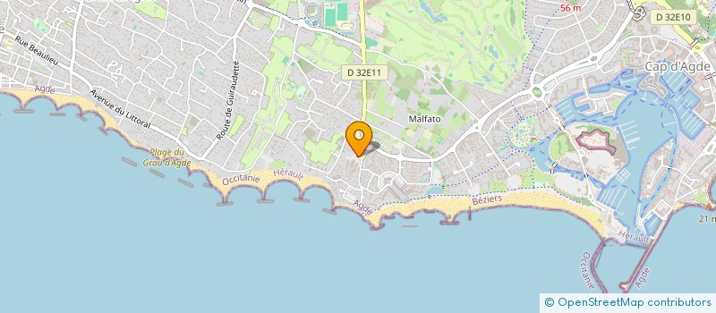 localisation de l'entreprise MONSIEUR RACHID AZROMBAZ  AGDE