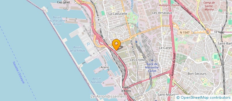 localisation de l'entreprise MONSIEUR RACHID AZZOUG à MARSEILLE