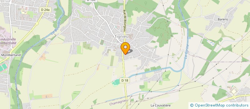 localisation de l'entreprise MONSIEUR RACHID BABELHADJ  TIGNIEU-JAMEYZIEU