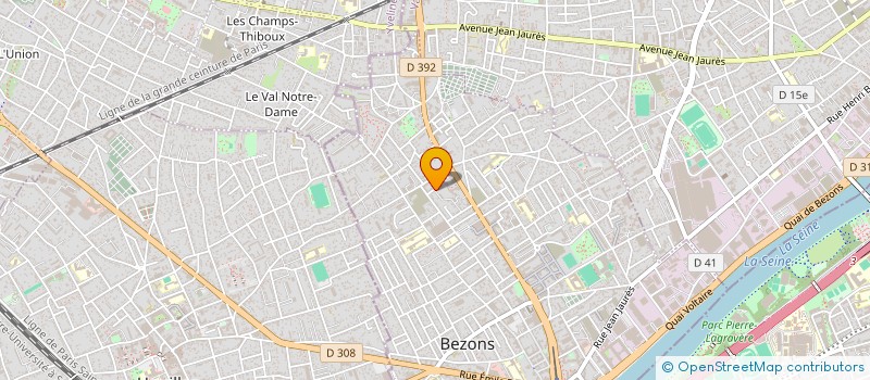 localisation de l'entreprise MONSIEUR RACHID BADININI  BEZONS