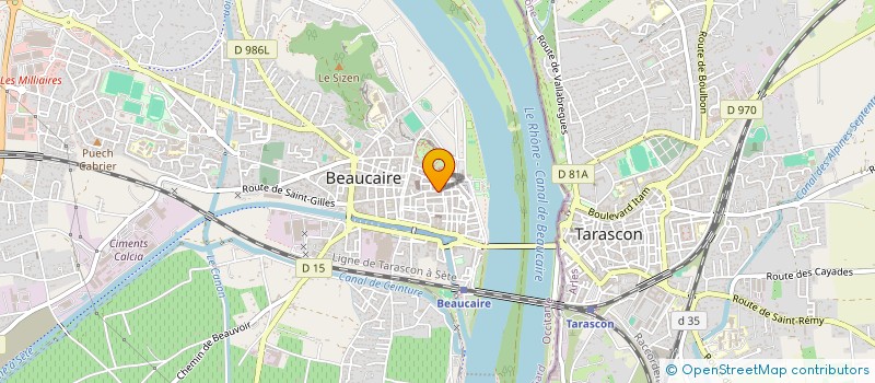 localisation de l'entreprise MONSIEUR RACHID BAHAZZOU  BEAUCAIRE