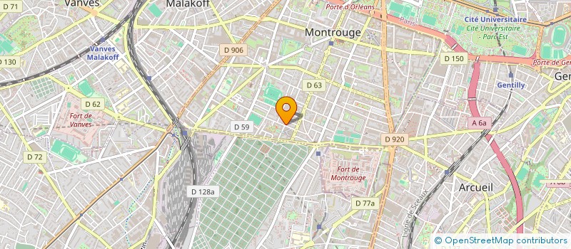 localisation de l'entreprise MONSIEUR RACHID BAILECHE  MONTROUGE