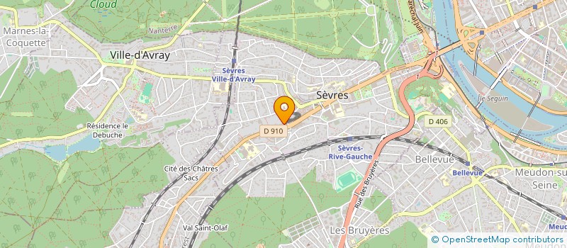 localisation de l'entreprise MONSIEUR RACHID BAKKASE  SEVRES