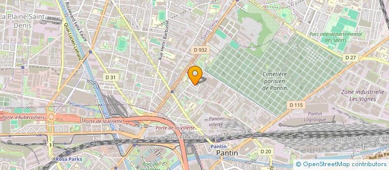 localisation de l'entreprise MONSIEUR RACHID BANASSE  PANTIN