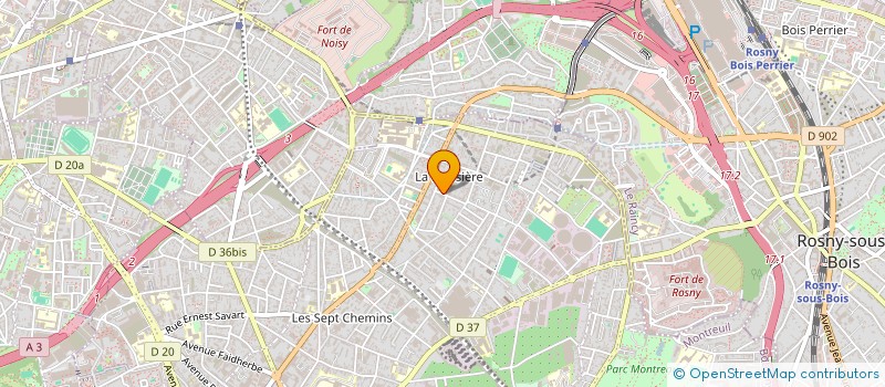 localisation de l'entreprise MONSIEUR RACHID BELDJERROU  MONTREUIL