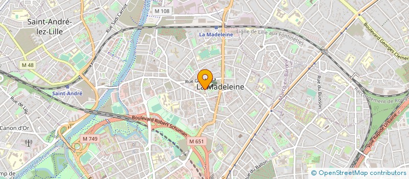 localisation de l'entreprise MONSIEUR RACHID BELMILOUD à LA MADELEINE