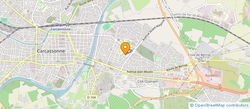 localisation de l'entreprise MONSIEUR RACHID BEN BRAHIM  CARCASSONNE