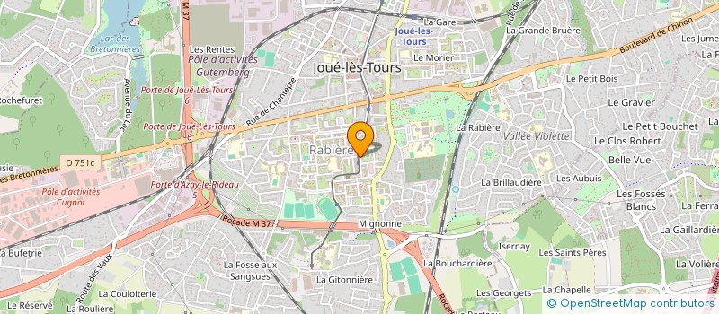 localisation de l'entreprise MONSIEUR RACHID BEN SALAH à JOUE-LES-TOURS