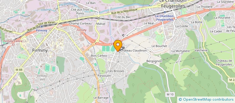 localisation de l'entreprise MONSIEUR RACHID BENAISSA à LE CHAMBON-FEUGEROLLES