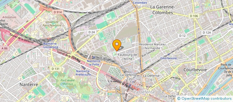 localisation de l'entreprise MONSIEUR RACHID BENALI à COURBEVOIE