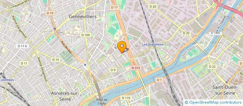 localisation de l'entreprise MONSIEUR RACHID BENALI  GENNEVILLIERS