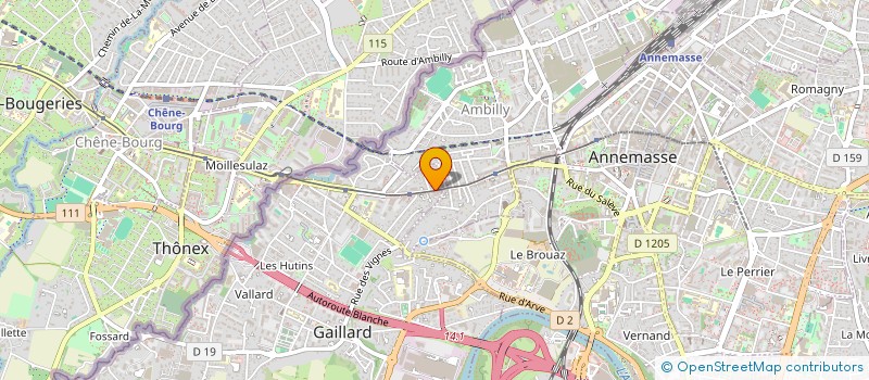 localisation de l'entreprise MONSIEUR RACHID BENAOURAN  GAILLARD