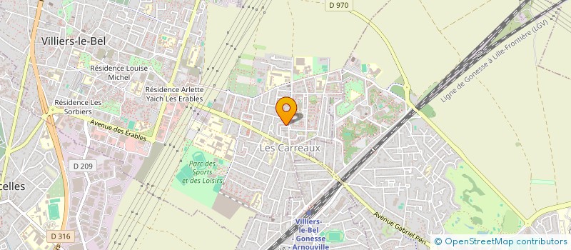 localisation de l'entreprise MONSIEUR RACHID BENBOUDJEMA  VILLIERS-LE-BEL