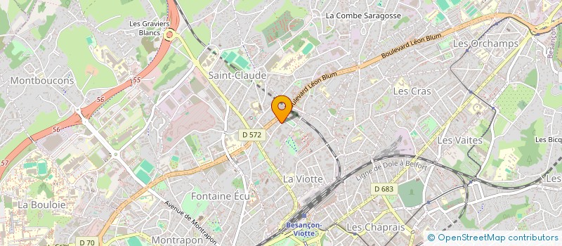 localisation de l'entreprise MONSIEUR RACHID BENHNIA  BESANCON