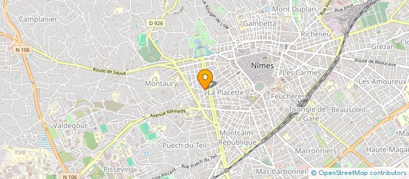 localisation de l'entreprise MONSIEUR RACHID BENSAKINA  NIMES