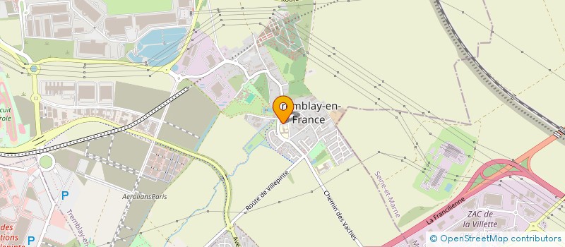 localisation de l'entreprise MONSIEUR RACHID BENSALLI à TREMBLAY-EN-FRANCE