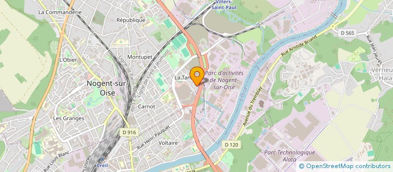 localisation de l'entreprise MONSIEUR RACHID BENTRA  NOGENT-SUR-OISE