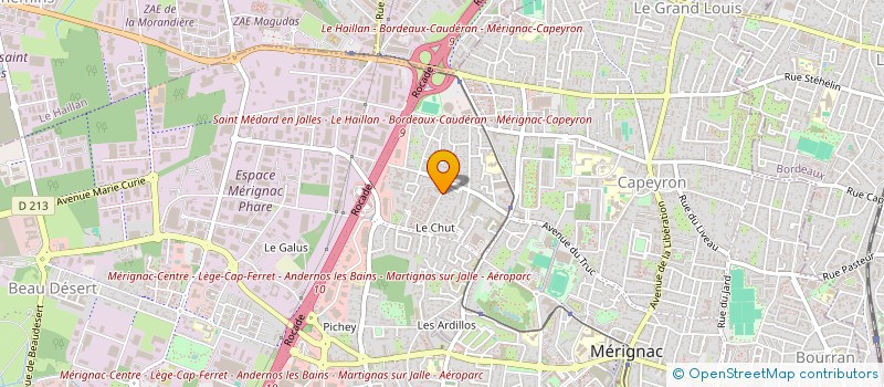 localisation de l'entreprise MONSIEUR RACHID BENYAMNA à MERIGNAC
